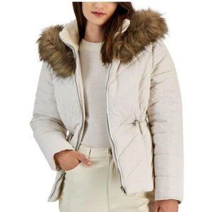 NWT MARALYN & ME JUNIORS' WAIST DRAW CORD PUFFER COAT
